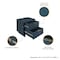 Manhattan Comfort Granville Midnight Blue 3-Drawer Dresser and 2-Drawer Nightstand, Set of 2 GRAN044 - alternate 5
